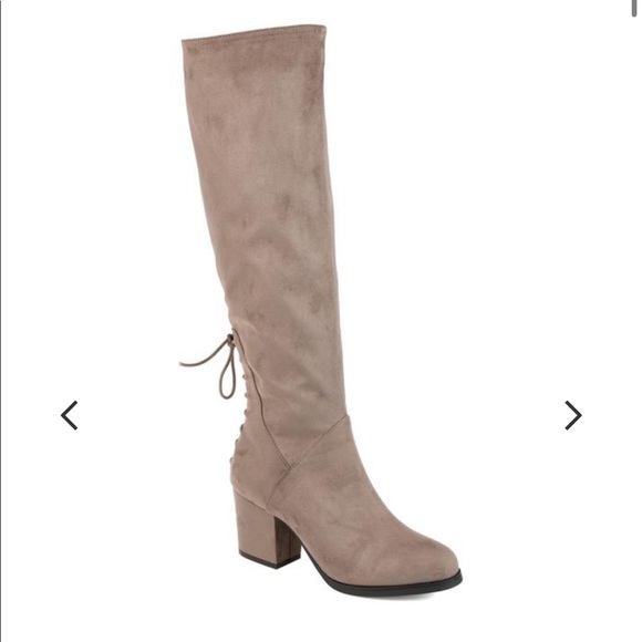 Journee Collection Grey Boot - Picture 3 of 5